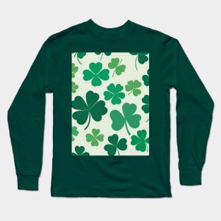 Shamrock pattern Long Sleeve T-Shirt